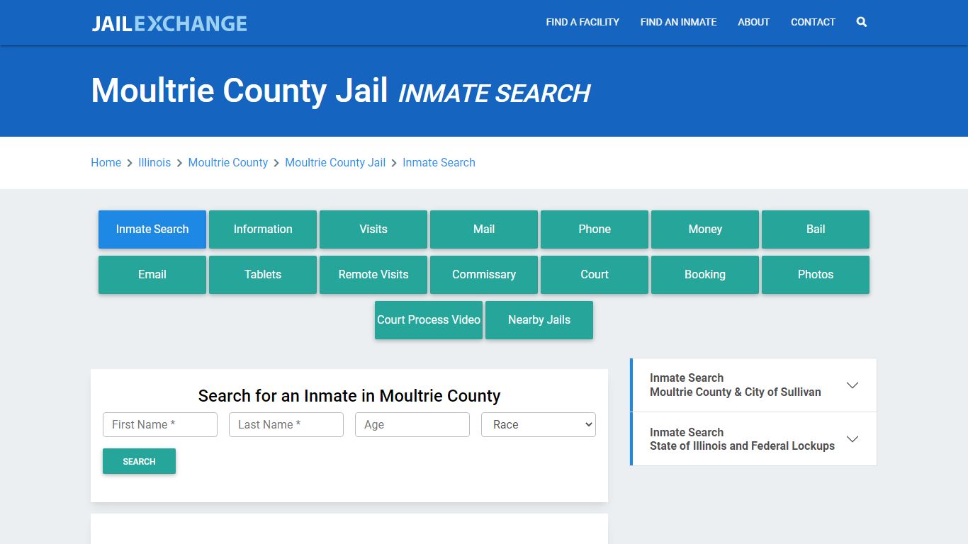 Moultrie County Jail, IL Inmate Search: Roster & Mugshots