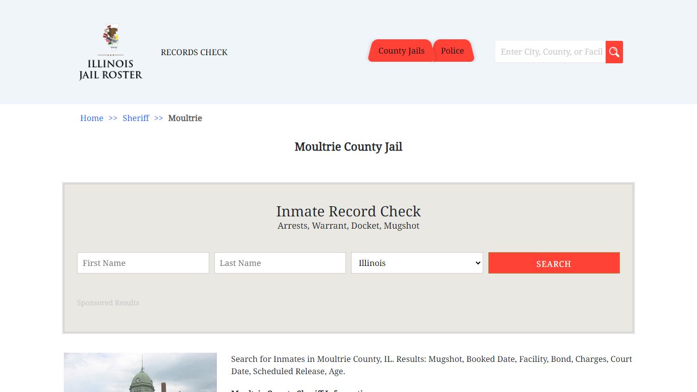 Moultrie County Jail - Jail Roster Search